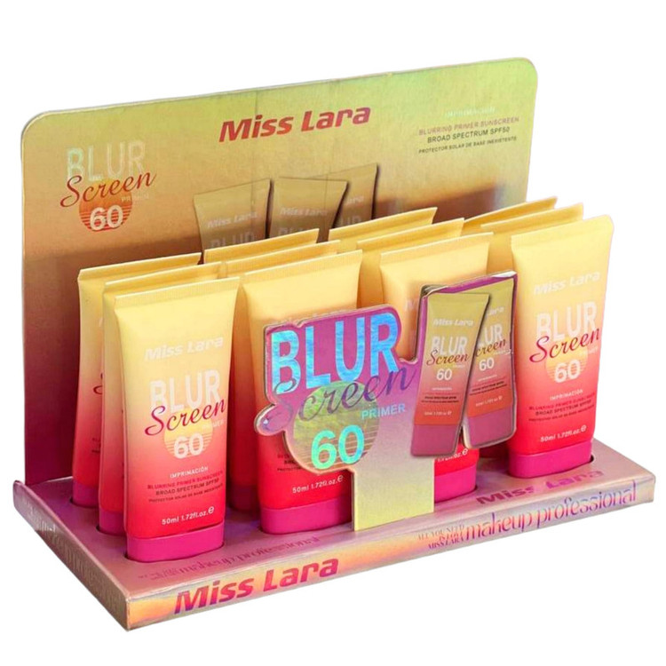 کرم ضد آفتاب بی رنگ میس لارا SPF 60 مدل Blur screen primer محافظ UVA ،UVB و PA+++ مناسب برای انواع پوست حجم 50 میلیلیتر