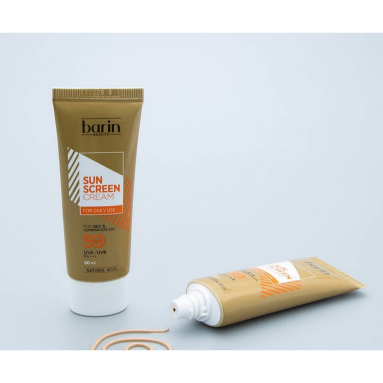 کرم ضد آفتاب رنگی بارین بیوتی SPF 50 مدل NB مناسب پوست های چرب و مختلط حجم 50 میلی لیتر