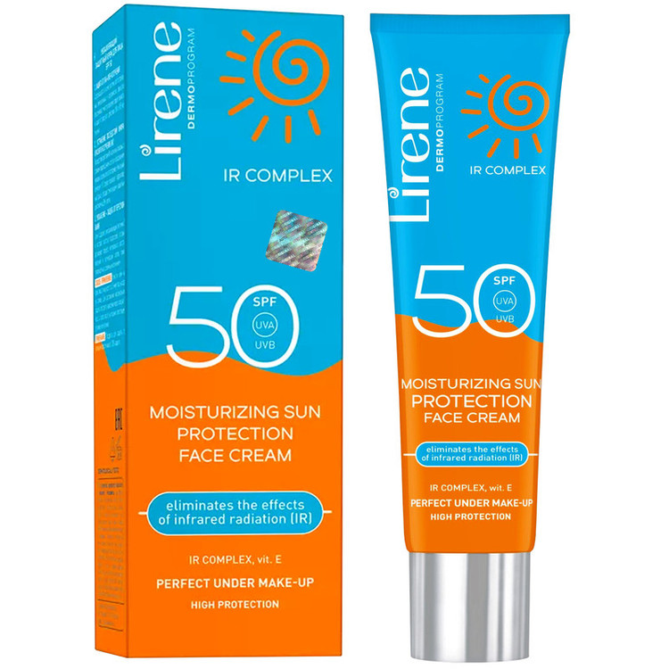 کرم ضد آفتاب بدون رنگ لایرن SPF 50 مدل Protect Complex محافظ IR ، HEV ، UVB ، UVA و PA++++ ضد حساسیت، ضد چروک و ضد پیری، مناسب انواع پوست حجم 40 میلیلیتر
