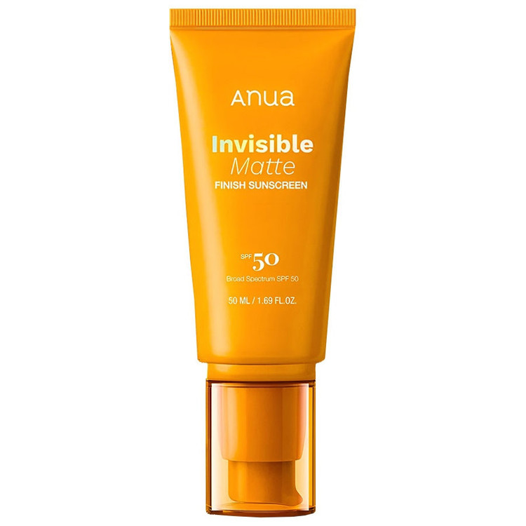 کرم ضد آفتاب بیرنگ صورت آنوا SPF 50 مدل Invisible Matte محافظ UVA و UVB مناسب برای انواع پوست حجم 50 میلیلیتر