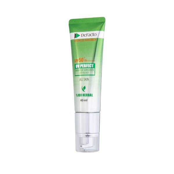 کرم ضد آفتاب بدون رنگ دفکتو SPF 50 مدل 00 0 مناسب انواع پوست حجم 40 میلیلیتر