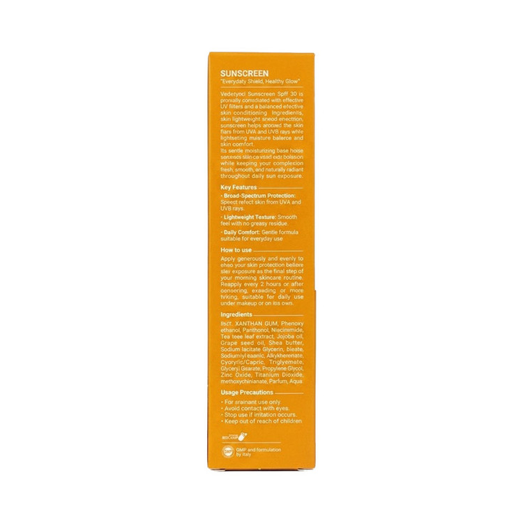 کرم ضد آفتاب بیرنگ صورت ودلمی SPF 30 مدل Daily Sun Defence محافظ UVA/UVB مناسب برای انواع پوست حجم 50 میلیلیتر