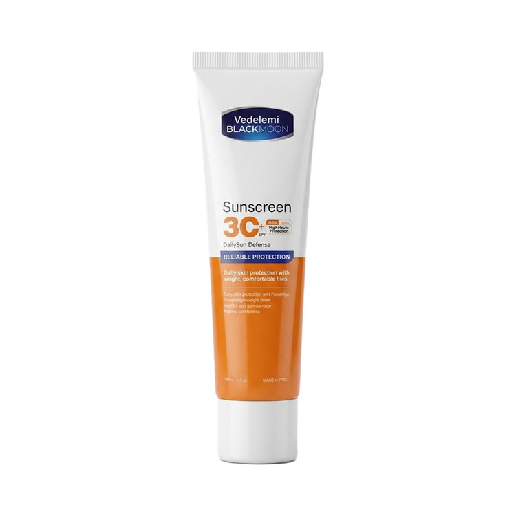 کرم ضد آفتاب بیرنگ صورت ودلمی SPF 30 مدل Daily Sun Defence محافظ UVA/UVB مناسب برای انواع پوست حجم 50 میلیلیتر