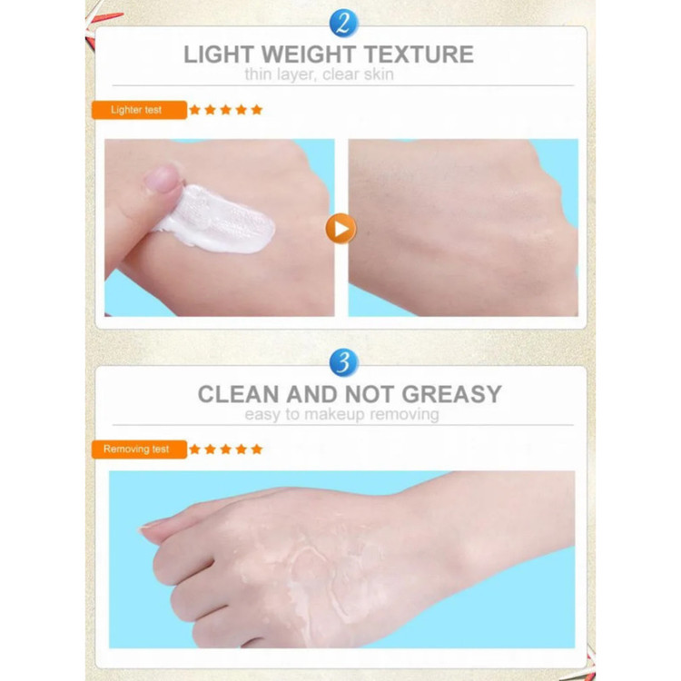 کرم ضدآفتاب بی رنگ دست و صورت بیسوتانگ 50 spf مدل 01محافظ UVA/UVB مناسب برای انواع پوست حجم 55 میلی لیتر