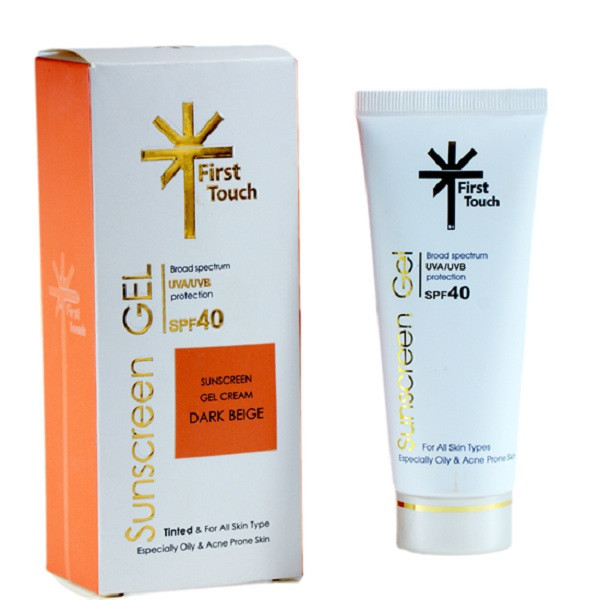 ژل ضد آفتاب فرست تاچ مدل DARK حجم 80 میلی لیتر