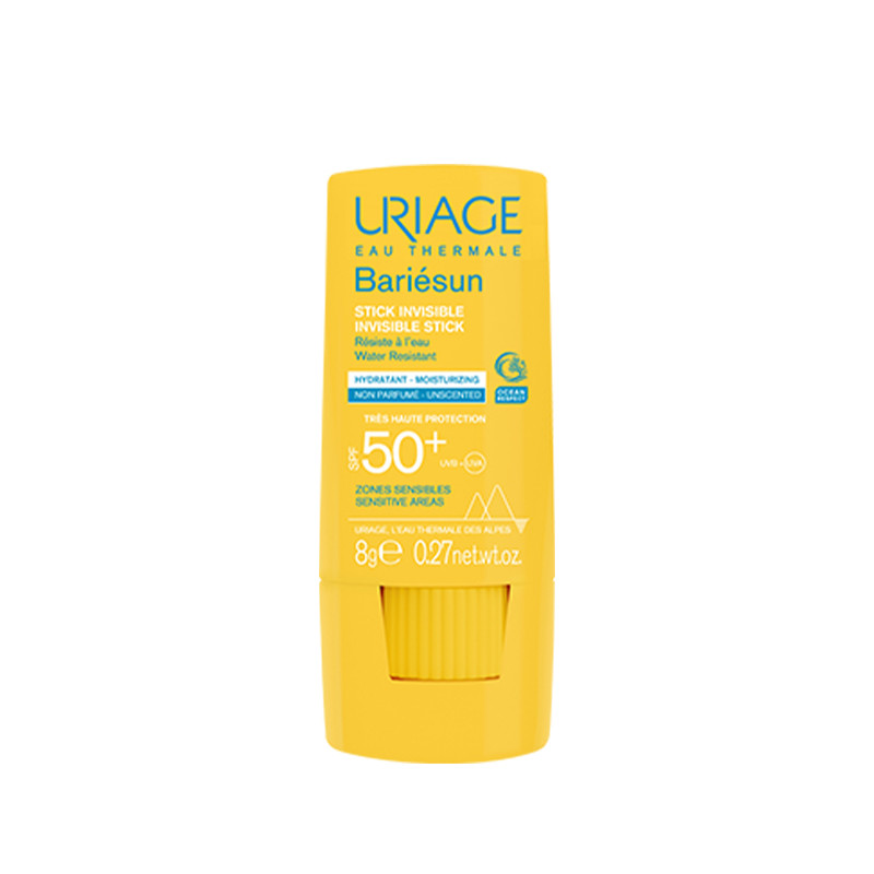 لوسیون ضد آفتاب بی رنگ اوریاژ SPF 50 مدل bariesun 50 مناسب انواع پوست وزن 8 گرم