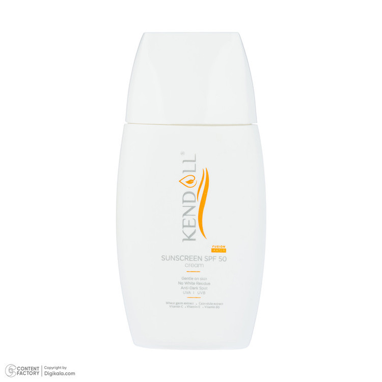 کرم ضد آفتاب بدون رنگ کندال SPF 50 مدل Calendula مناسب انواع پوست حجم 40 میلیلیتر