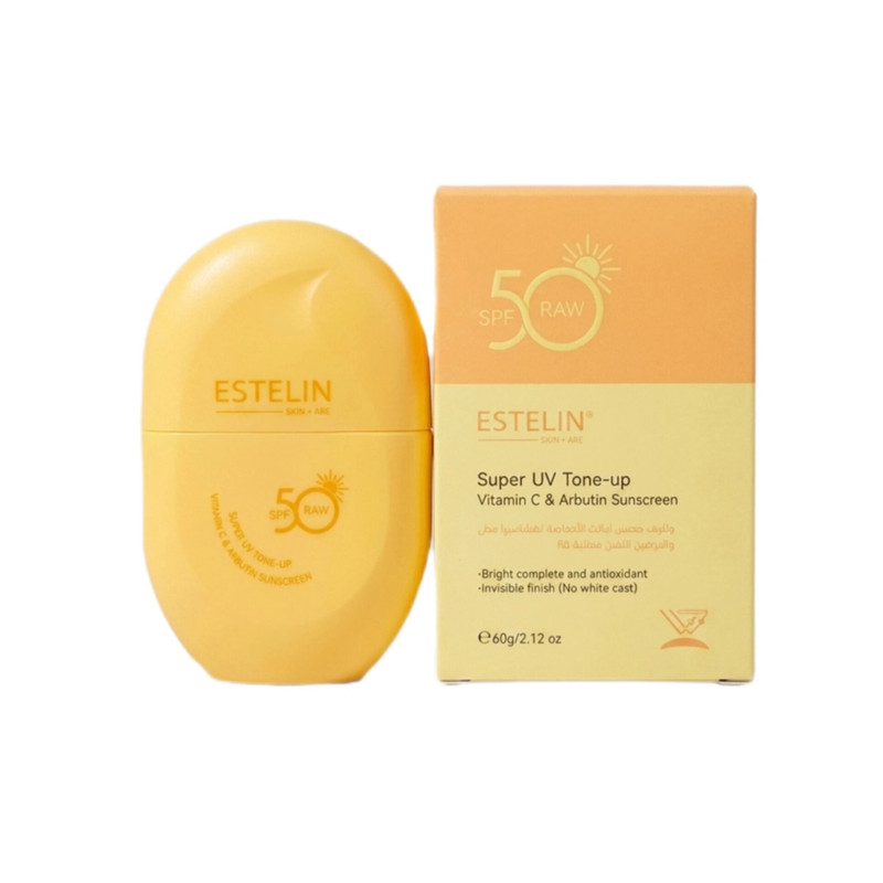 کرم ضد آفتاب بی‌رنگ صورت استیلن SPF 50 مدل ویتامین سی و آربوتین ‌محافظ UVA، UVB و PA++، مناسب برای انواع پوست، حجم 50 میلی‌لیتر‌