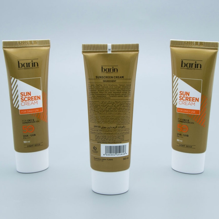 کرم ضد آفتاب رنگی بارین بیوتی SPF 50 مدل LB مناسب پوست های چرب و مختلط حجم 50 میلی لیتر