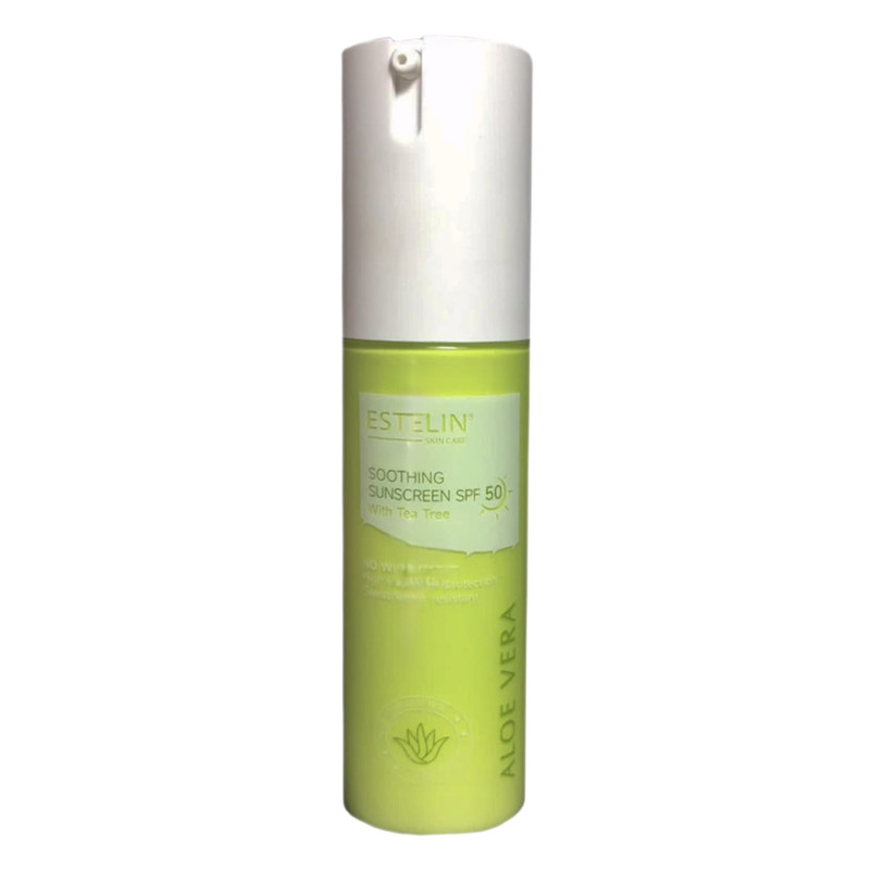کرم ضد آفتاب بی رنگ صورت و بدن استیلن SPF 50 مدل ALOE VERA محافظ UVA و UVB مناسب برای انواع پوست حجم 60 میلی لیتر