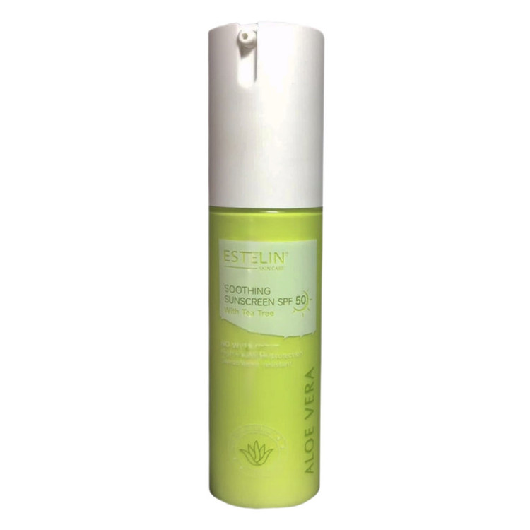 کرم ضد آفتاب بی رنگ صورت و بدن استیلن SPF 50 مدل ALOE VERA محافظ UVA و UVB مناسب برای انواع پوست حجم 60 میلی لیتر