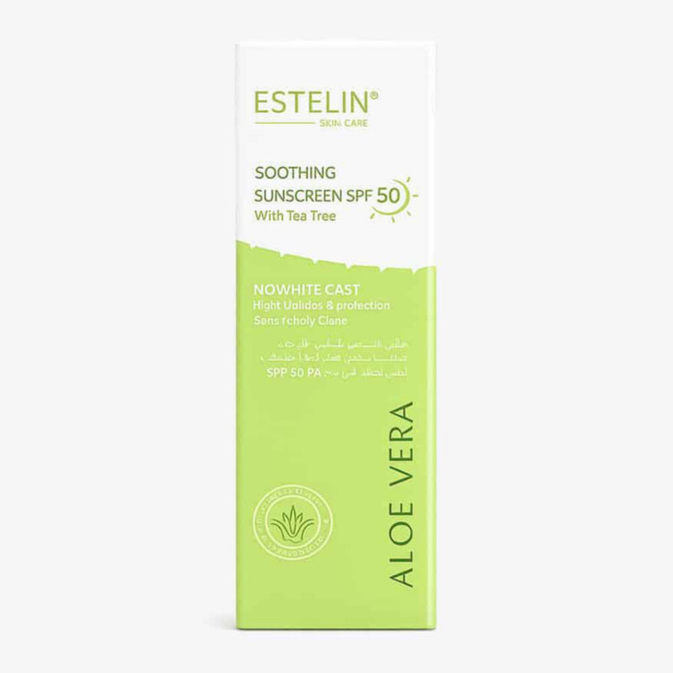کرم ضد آفتاب بی رنگ صورت و بدن استیلن SPF 50 مدل ALOE VERA محافظ UVA و UVB مناسب برای انواع پوست حجم 60 میلی لیتر