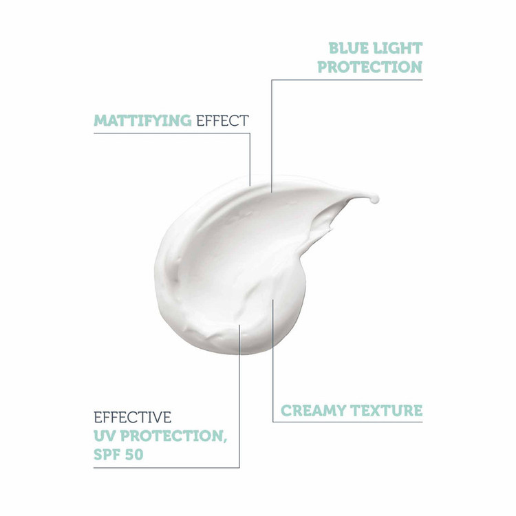 کرم ضد آفتاب بیرنگ صورت، گردن پیورست سولوشن SPF 50 مدل Dry Touch Protection محافظ در برابر UVA + UVB مناسب برای پوست آکنهدار، چرب و مختلط حجم ۵۰ میلیلیتر