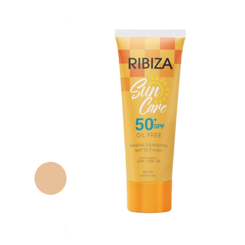 کرم ضد آفتاب رنگی ری بی زا SPF 50 مدل 01 مناسب انواع پوست حجم 50 میلی لیتر
