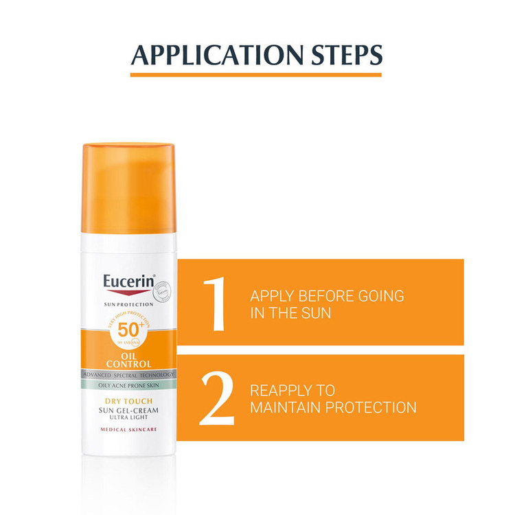 ژل کرم ضد آفتاب اوسرین مدل Dermatological Skincare حجم 50 میلی لیتر