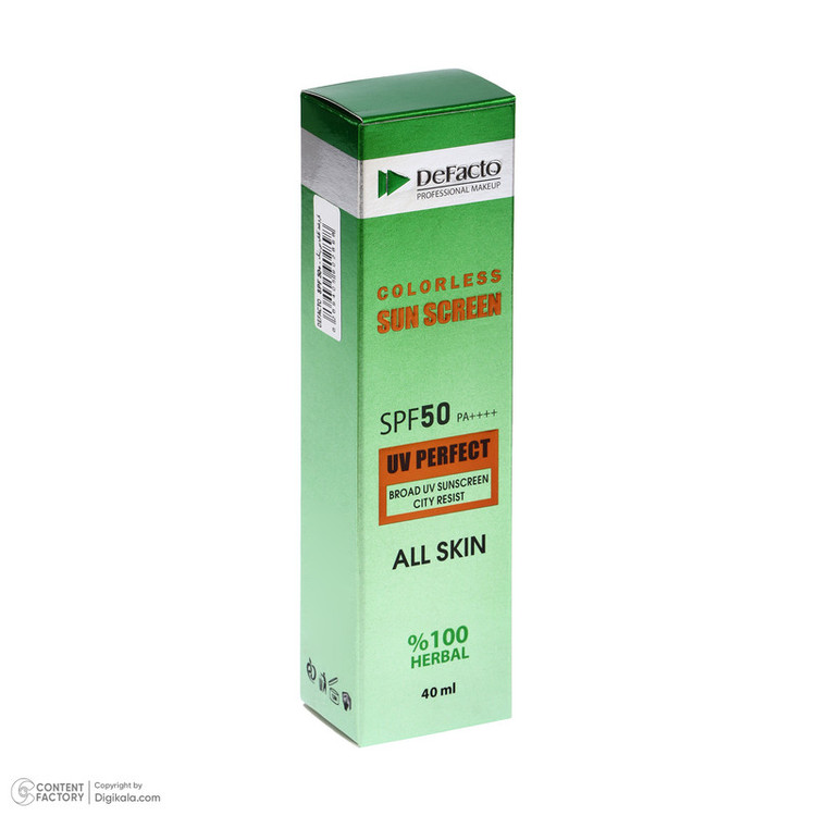 کرم ضد آفتاب بیرنگ دیفکتو SPF 50 مدل professional مناسب برای انواع پوست حجم 40 میلیلیتر