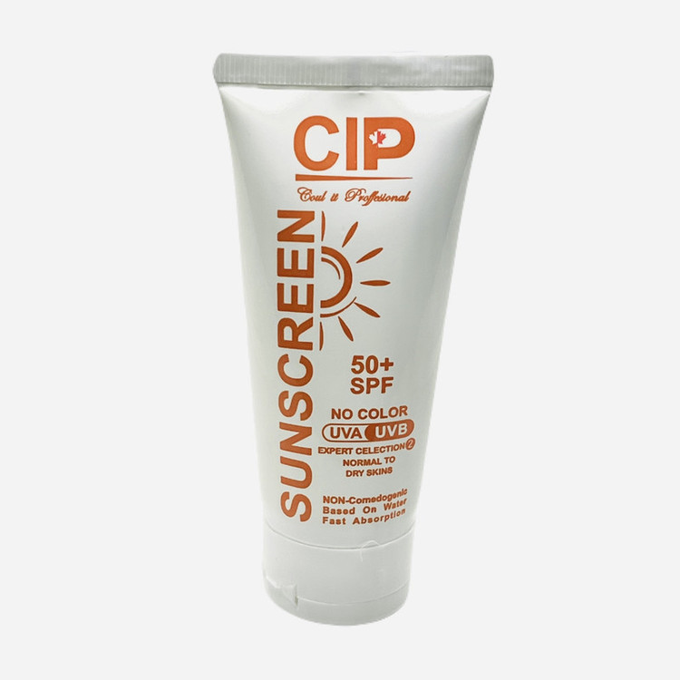 کرم ضدآفتاب بدون رنگ سی آی پی با SPF50، مدل ph محافظ UVA ،UVB، مناسب پوست خشک و معمولی حجم 50 میلیلیتر