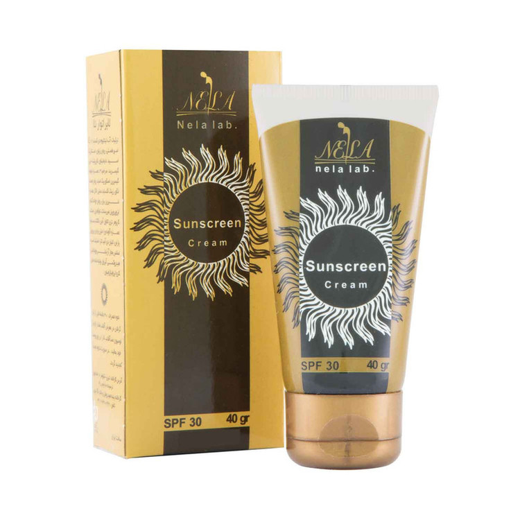 کرم ضد آفتاب بیرنگ لابراتوار نلا SPF 30 مدل 31 محافظ UVA ،UVB، مقاوم در برابر تعریق و آب مناسب برای انواع پوست وزن 40 گرم