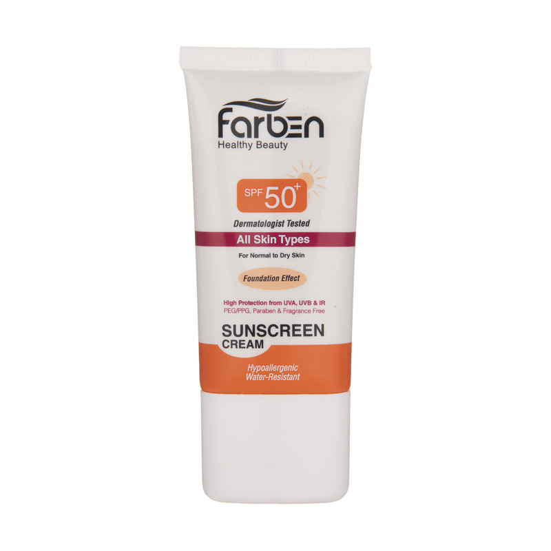 کرم ضد آفتاب رنگی فاربن مدل Hypoallergenic حجم 50 میلی لیتر