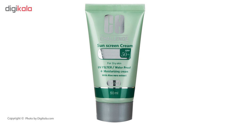 کرم ضد آفتاب چلنج مدل Tinted For Dry Skin حجم 50 میلی لیتر