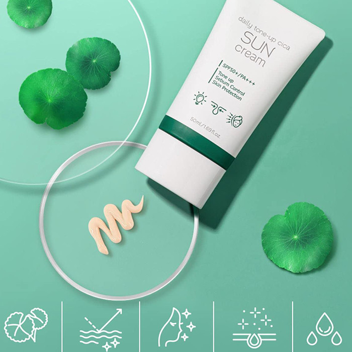 کرم ضد آفتاب رنگی پرتی SPF 50 مدل تون آپ مناسب انواع پوست حجم 50 میلیلیتر