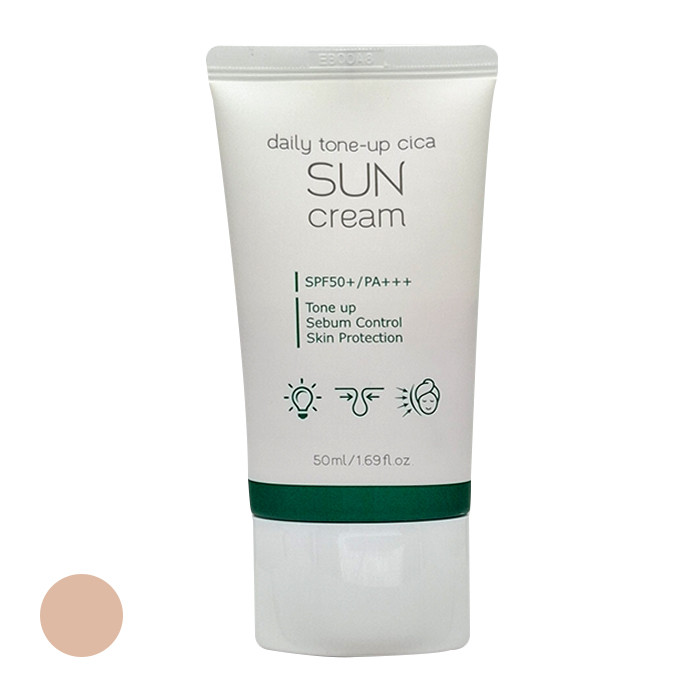 کرم ضد آفتاب رنگی پرتی SPF 50 مدل تون آپ مناسب انواع پوست حجم 50 میلی‌لیتر