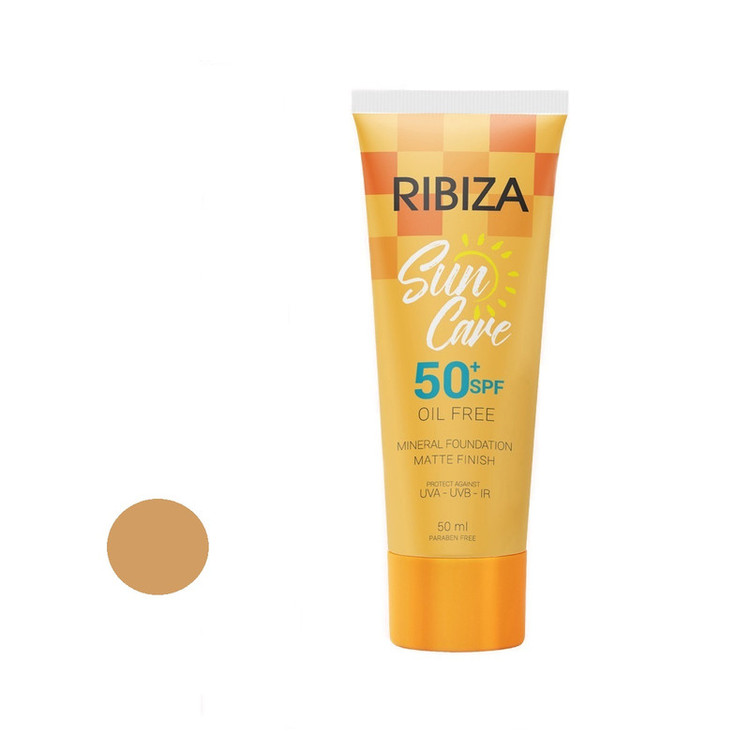 کرم ضد آفتاب رنگی ری بی زا SPF 50 مدل 04 مناسب انواع پوست حجم 50 میلی لیتر