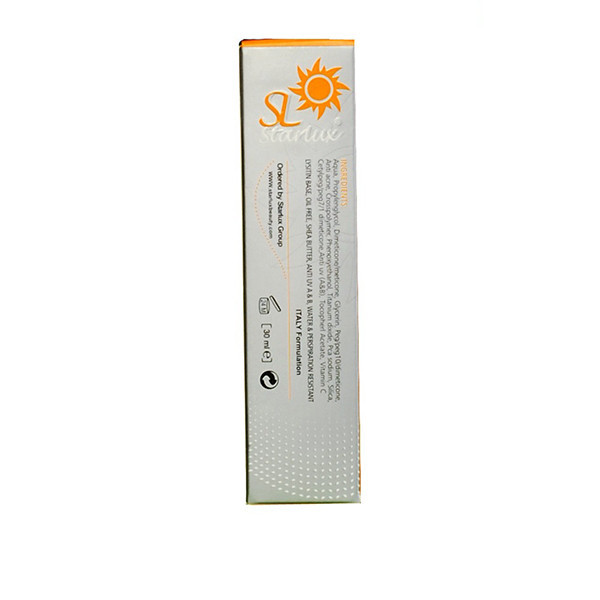کرم ضد آفتاب بدون رنگ استارلوکس SPF 45 مدل 45 مناسب انواع پوست حجم 30 میلی لیتر