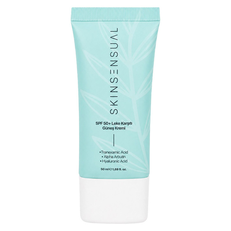 کرم ضد آفتاب بیرنگ صورت، گردن، دست اسکین سنشوال SPF 50 مدل PA++++ محافظ در برابرUVB مناسب برای انواع پوست حجم 50 میلیلیتر