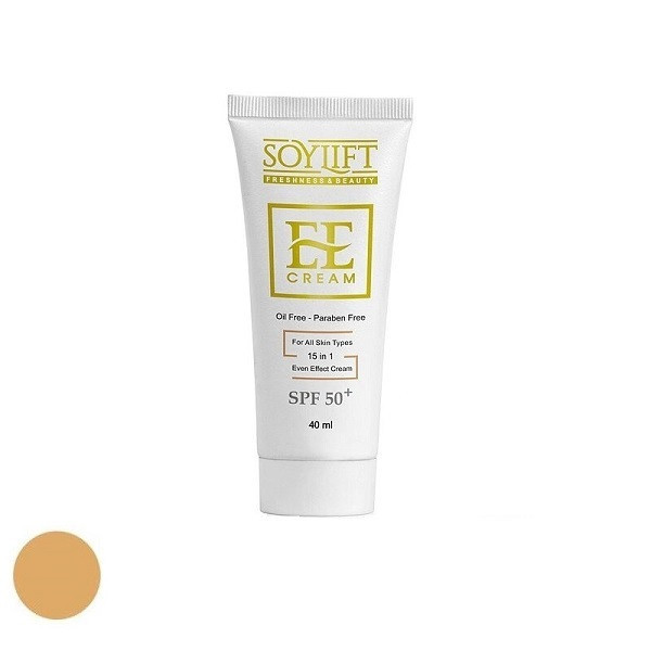 کرم ضد آفتاب رنگی سویلیفت SPF 50 مدل Even effect کد 104مناسب انواع پوست حجم 40 میلیلیتر