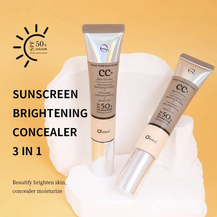 کرم ضدآفتاب رنگی اوچیل SPF 50 مدل C ممحافظ UVA ،UVB و PA+++ ضد چروک مناسب انواع پوست حجم 40 میلی لیتر
