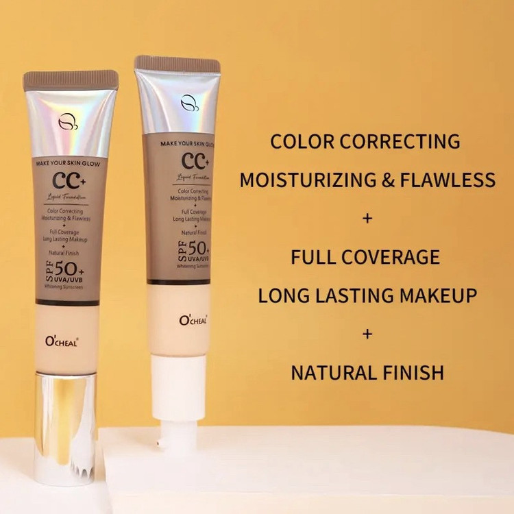 کرم ضدآفتاب رنگی اوچیل SPF 50 مدل C ممحافظ UVA ،UVB و PA+++ ضد چروک مناسب انواع پوست حجم 40 میلی لیتر