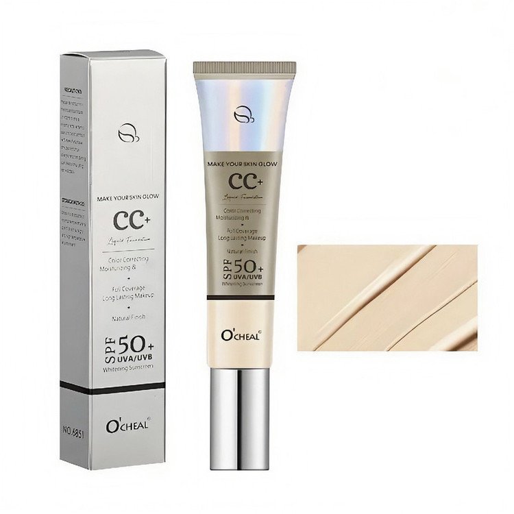 کرم ضدآفتاب رنگی اوچیل SPF 50 مدل C ممحافظ UVA ،UVB و PA+++ ضد چروک مناسب انواع پوست حجم 40 میلی لیتر