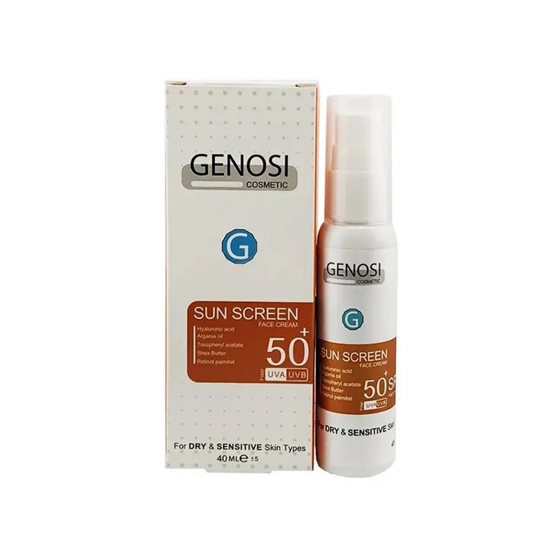 کرم ضد آفتاب بی‌رنگ صورت و دست SPF 50 مدل 1 ‌محافظ UVA/UVB مناسب برای پوست خشک حجم 40 میلی‌لیتر