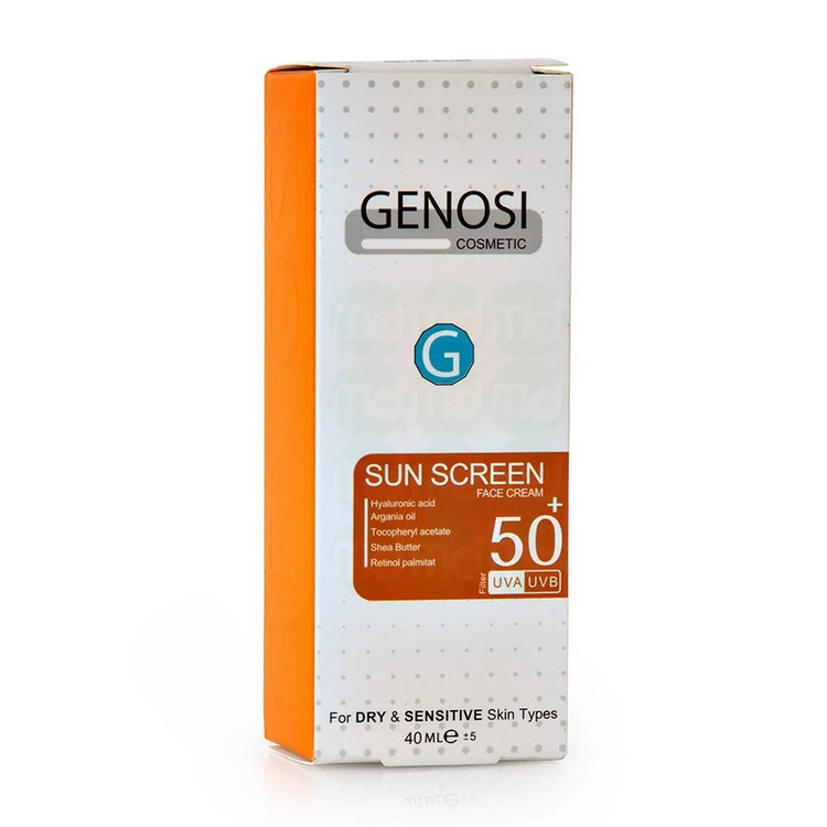کرم ضد آفتاب بیرنگ صورت و دست SPF 50 مدل 1 محافظ UVA/UVB مناسب برای پوست خشک حجم 40 میلیلیتر