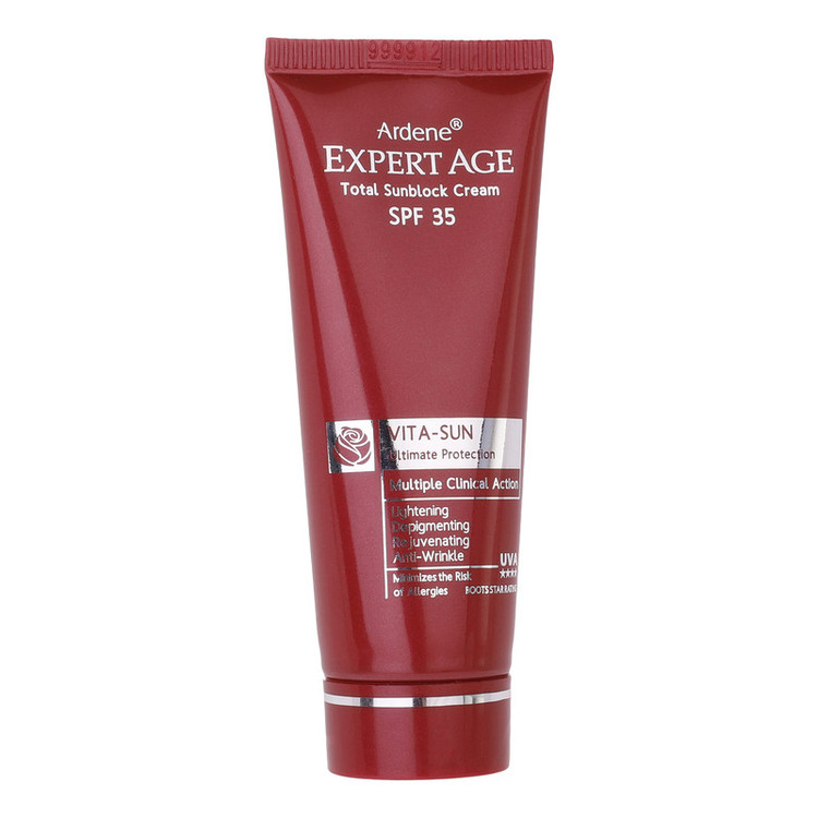 کرم ضد آفتاب بدون رنگ آردن اکسپرت ایج SPF 35 مدل VITA مناسب همه انواع پوست حجم 45 میلیلیتر
