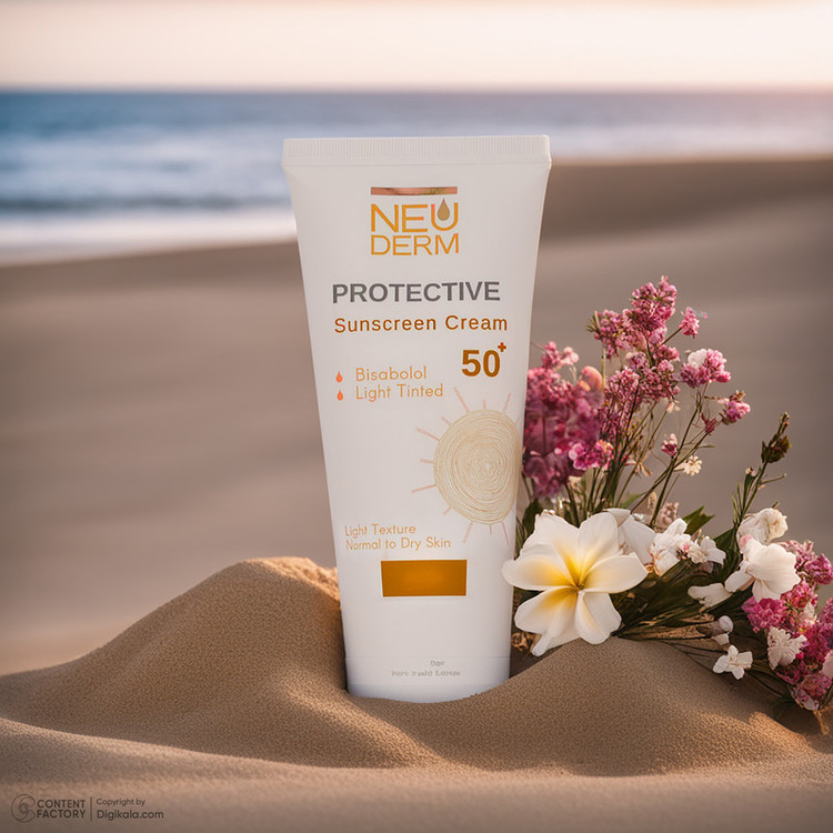 کرم ضد آفتاب بدون رنگ نئودرم SPF 50 مدل Highly Protective مناسب پوست های نرمال تا خشک حجم 50 میلیلیتر