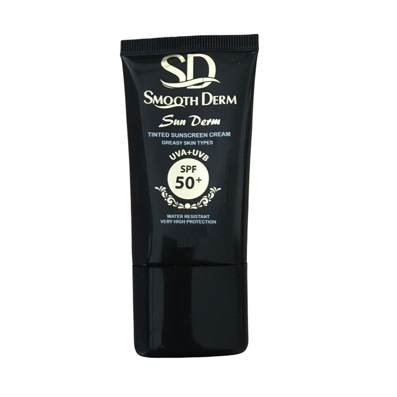 کرم ضدآفتاب بی رنگ اسموت درم SPF50 مدل OS محافظ UVA و UVB مناسب پوست چرب حجم ۴۰ میلی لیتر