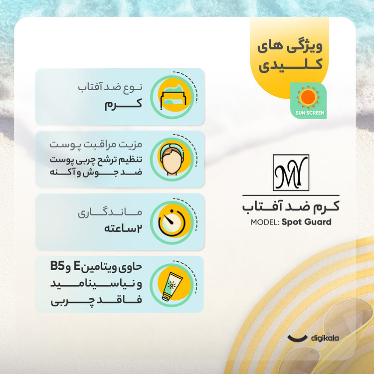 کرم ضدآفتاب مای مدل Spot Guard، حجم 50 میلیلیتر