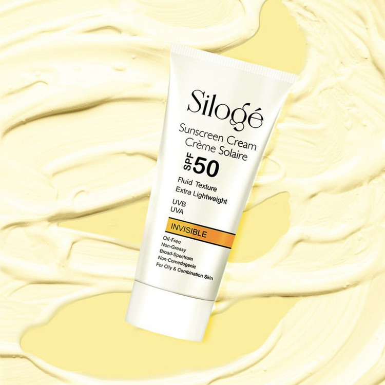 کرم ضدآفتاب بدون رنگ سیلوژه SPF50 مدل TEXTURE مناسب پوستهای چرب و مختلط، حجم 40 میلیلیتر