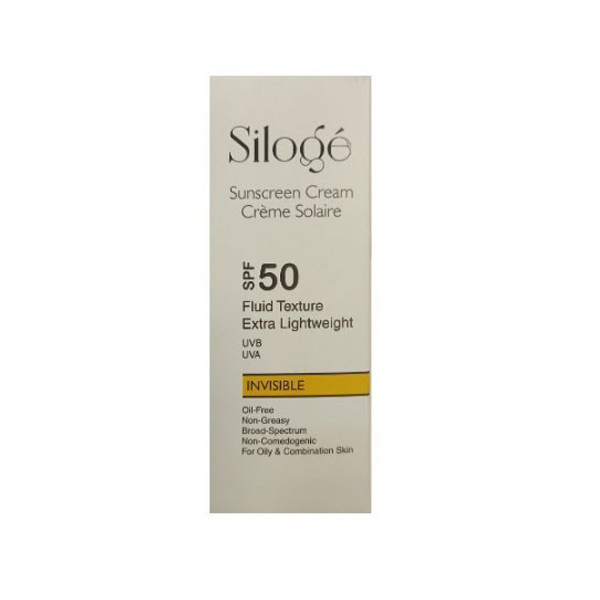 کرم ضدآفتاب بدون رنگ سیلوژه SPF50 مدل TEXTURE مناسب پوستهای چرب و مختلط، حجم 40 میلیلیتر