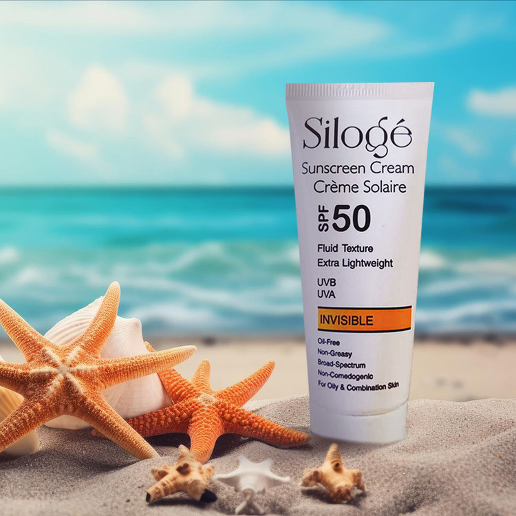 کرم ضدآفتاب بدون رنگ سیلوژه SPF50 مدل TEXTURE مناسب پوستهای چرب و مختلط، حجم 40 میلیلیتر