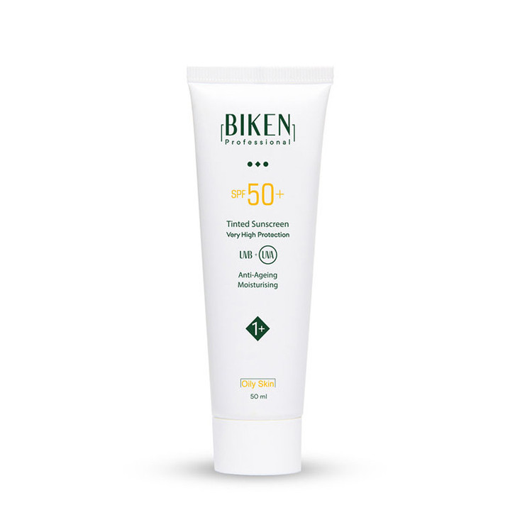 کرم ضدآفتاب رنگی بیکن +SPF50 شماره +1، مناسب پوستهای چرب، حجم 50 میلیلیتر