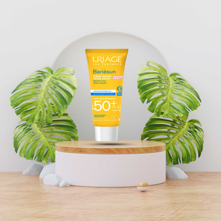 کرم ضد آفتاب رنگی اوریاژ SPF50 مدل Bariesun مناسب پوست حساس حجم 50 میلی لیتر