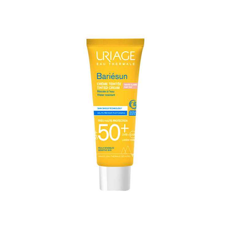کرم ضد آفتاب رنگی اوریاژ SPF50 مدل Bariesun مناسب پوست حساس حجم 50 میلی لیتر