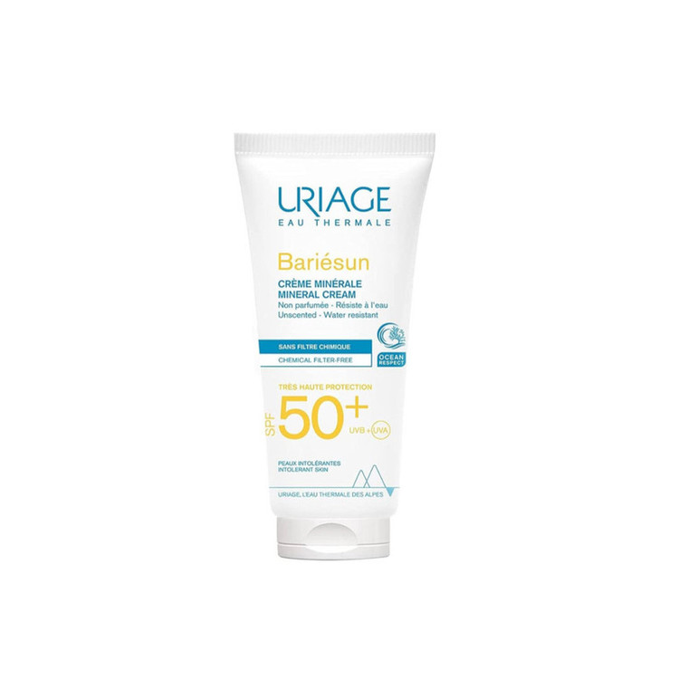 کرم ضد آفتاب بدون رنگ اوریاژ SPF 50 مدل mineral مناسب انواع پوست حجم 100 میلیلیتر