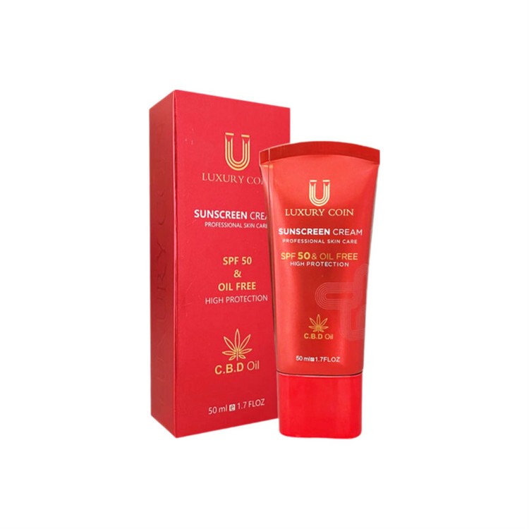 کرم ضدآفتاب بدون رنگ لاکچری کوین SPF50 مدل 001 مناسب انواع پوست، حجم 50 میلیلیتر