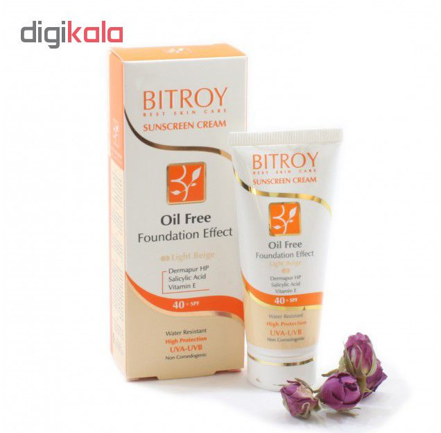 کرم ضدآفتاب رنگی بیتروی مدل Foundation Effect Spf 40 حجم 40 میلی لیتر