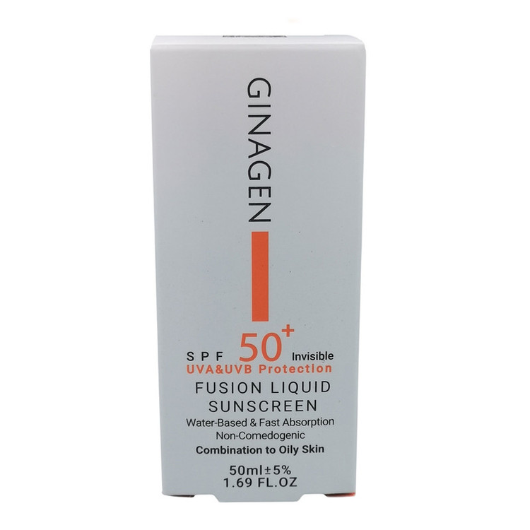 کرم ضد آفتاب رنگی ژیناژن SPF 50 مدل 00 مناسب پوستهای مختلط و چرب حجم 50 میلیلیتر مجموعه دو عددی