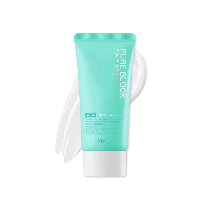 ژل ضد آفتاب بدون رنگ اپیو SPF 50 مدل AQUA مناسب انواع پوست حجم 50 میلیلیتر
